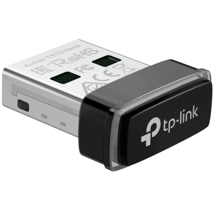 Сверхкомпактный USB-адаптер TP-LINK ARCHER TX1U NANO с поддержкой Wi-Fi AX300
